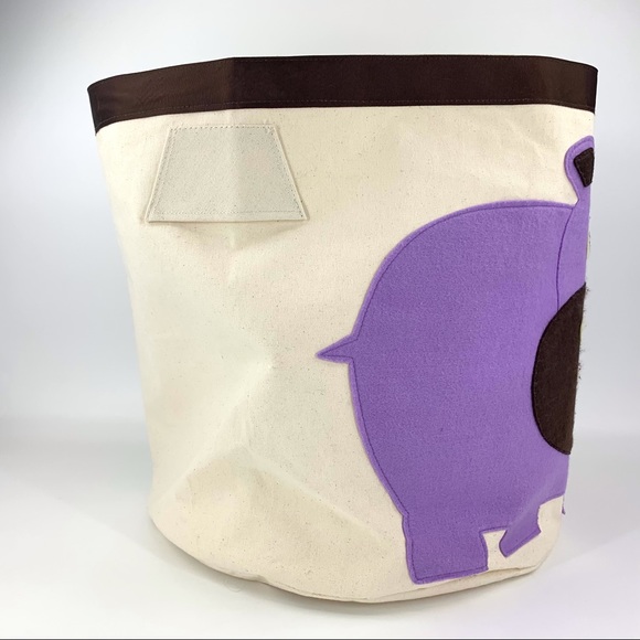 3 Sprouts Hippo Storage Bin, 17” high x 16” diameter - Picture 3 of 16